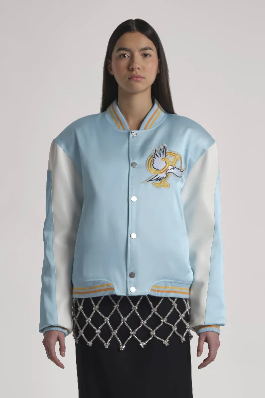 Seasonal Clearance Flying Dove Varsity Jacket