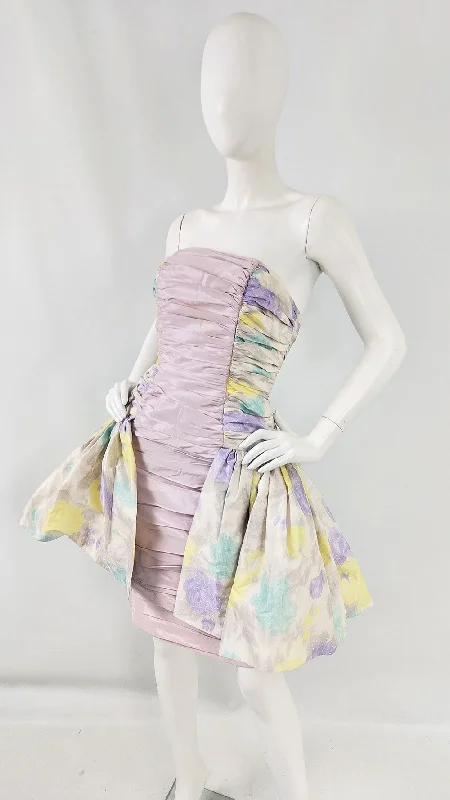Savings Bonanza Jacques Azagury Vintage Pure Silk Pleated Evening Dress, 1980s