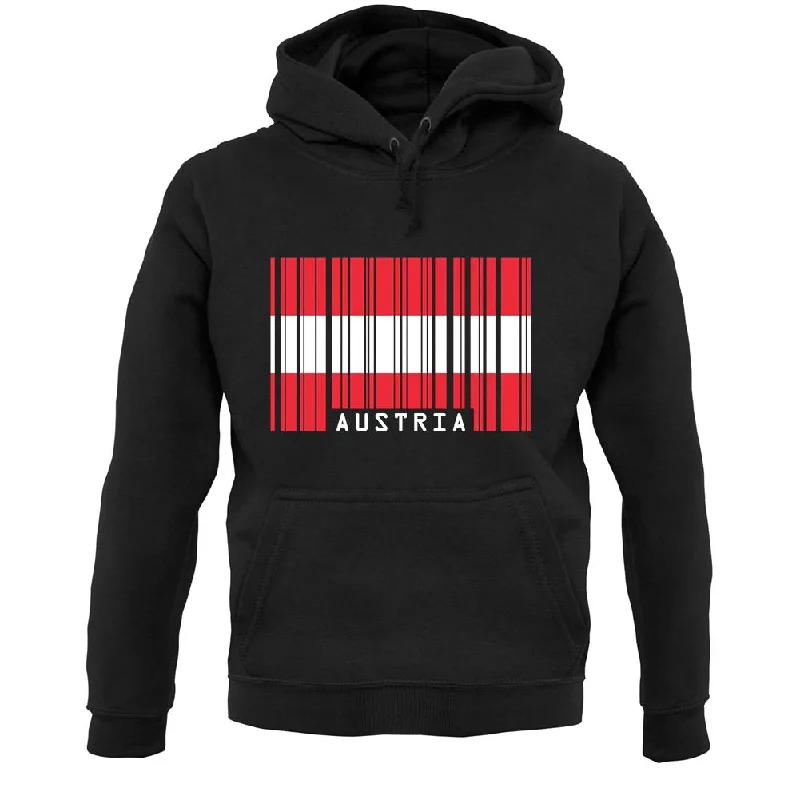 Discount Deals Austria Barcode Style Flag Unisex Hoodie