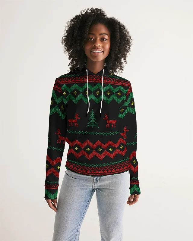 Epic Deals Christmas Merry Sweatshirt (Sweater) Black Women's Hoodie