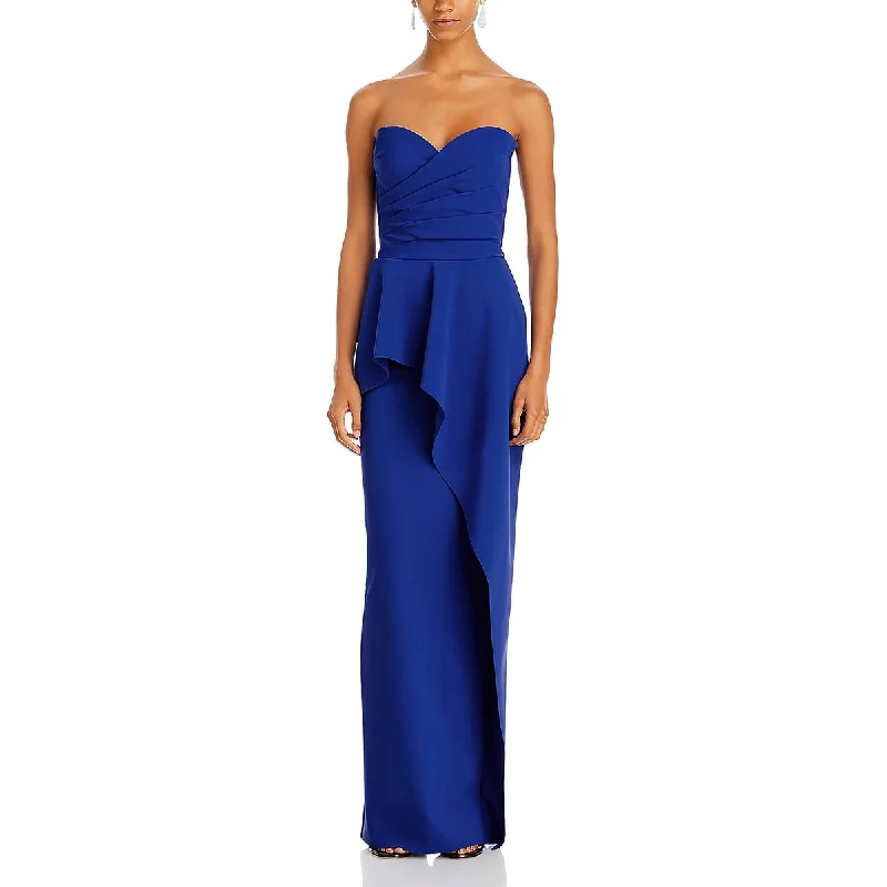 Chiara Boni Womens Pleated Padded Bra Evening Dress