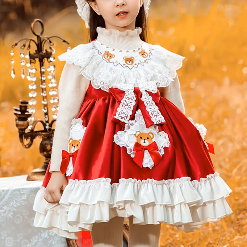 Discount Days Baby Girl Dress Toddler Cute Christmas Cartoon Embroidery Fluffy Princess Dress Discount Days Baby Girl Dress Toddler Cute Christmas Cartoon Embroidery Fluffy Princess Dress