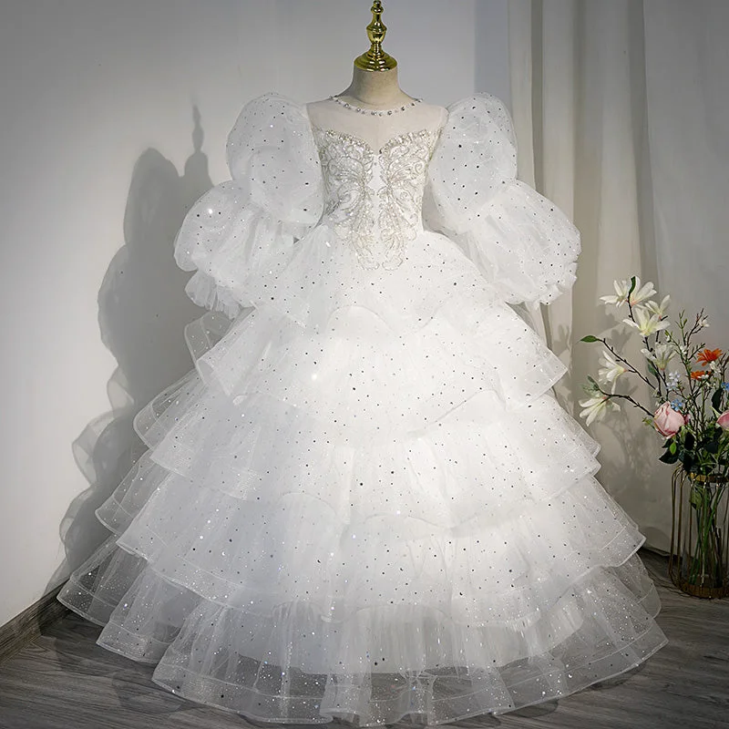Daily Specials Girl First Communion Dress Children White Puffy Beauty Pageant Princess Christening Dress Daily Specials Girl First Communion Dress Children White Puffy Beauty Pageant Princess Christening Dress