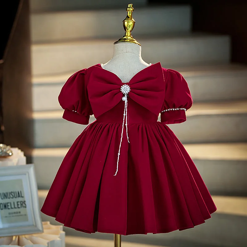 Time-Limited Offer Baby Girls Christmas Birthday Party Dress Red Puffy Princess Dress Time-Limited Offer Baby Girls Christmas Birthday Party Dress Red Puffy Princess Dress