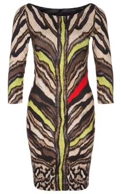 Clearance Items Beige Animal Dress