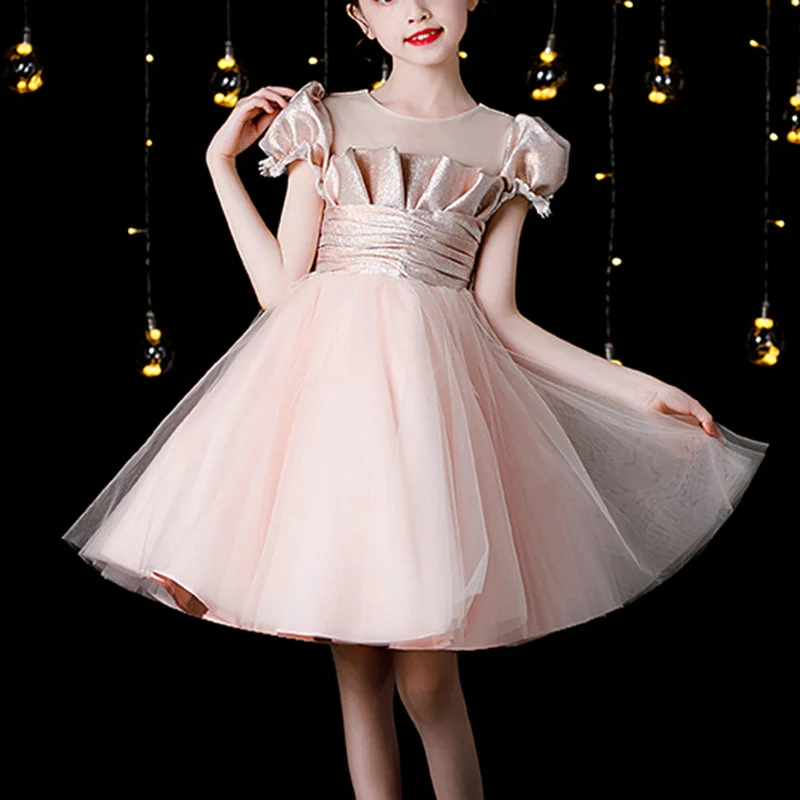 Midnight Madness Baby Girl Dress Toddler Communion Bow Puffy Princess Party Pageant Dress