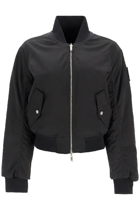 Huge Discounts Reversible Jet Bomber  - Black