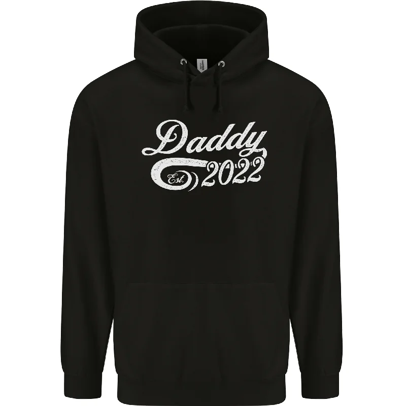 Flash Deals Daddy Est 2022 Funny Fathers Day Mens Hoodie