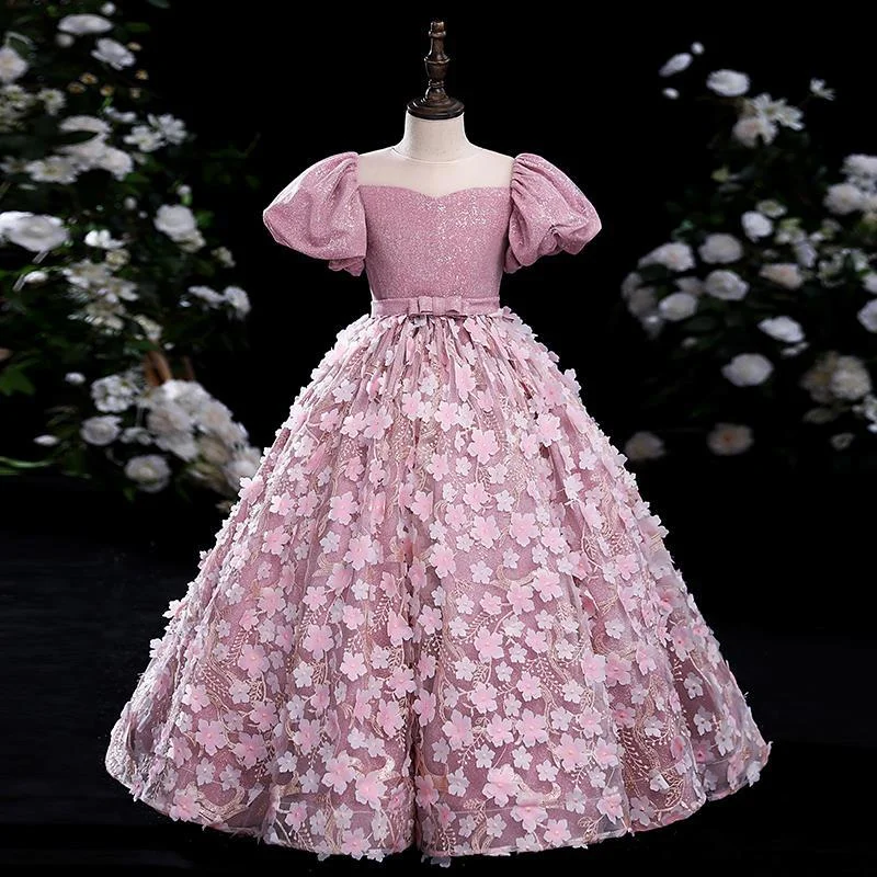 Best Bargains First Communion Dress Girl Pink Puffy Flower Pageant Princess Dresses Baby Girl Ball Gowns Best Bargains First Communion Dress Girl Pink Puffy Flower Pageant Princess Dresses Baby Girl Ball Gowns