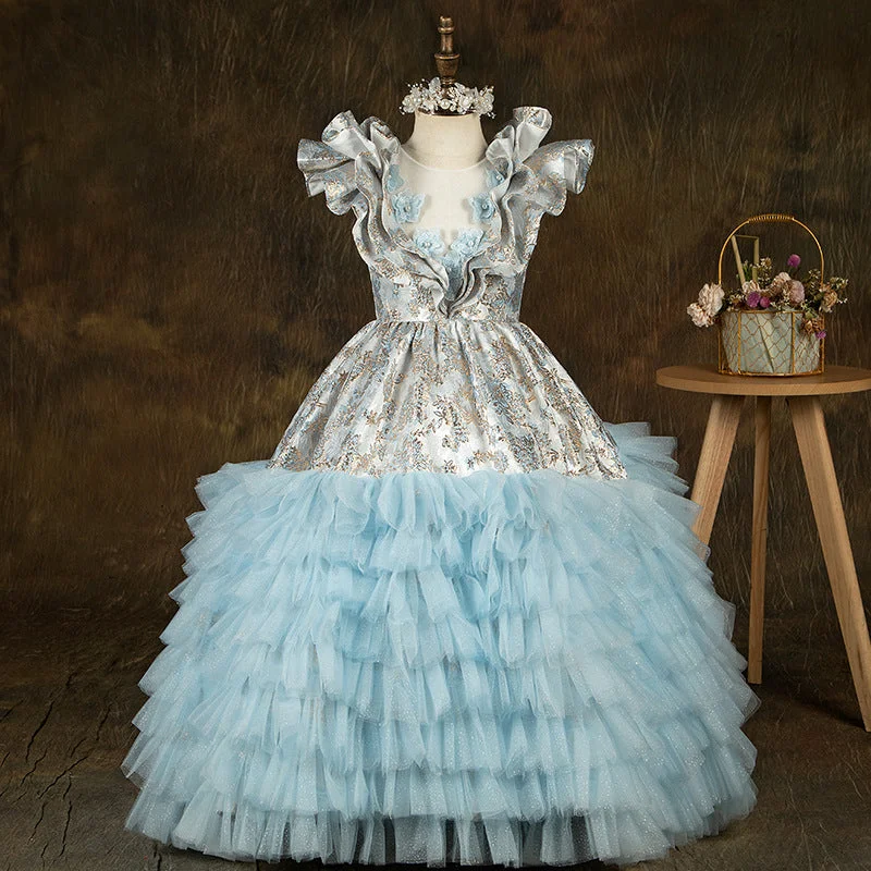 Midnight Sale Toddler First Communion Dress Girl Formal Pageant Vintage Cake Print Puffy Pageant Dress Midnight Sale Toddler First Communion Dress Girl Formal Pageant Vintage Cake Print Puffy Pageant Dress