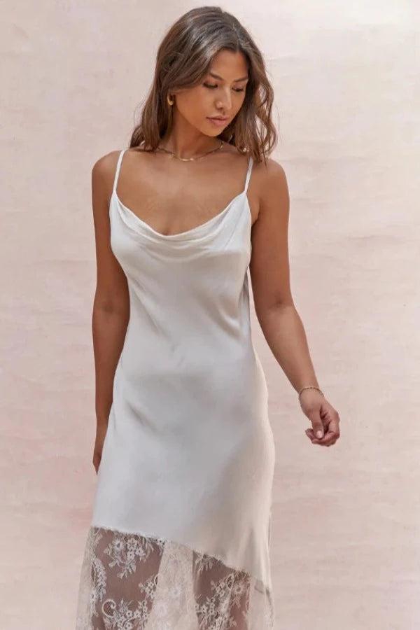 Huge Savings Charli Sandrine Slip Dress in Moonbeam
