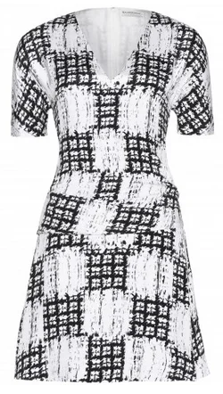Deal Alert Monochrome Silk Dress