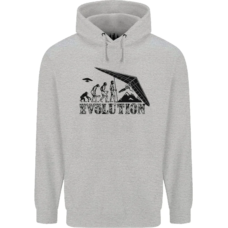 One-DAY Sale Hang Gliding Evolution Funny Hang Glider Mens 80% Cotton Hoodie