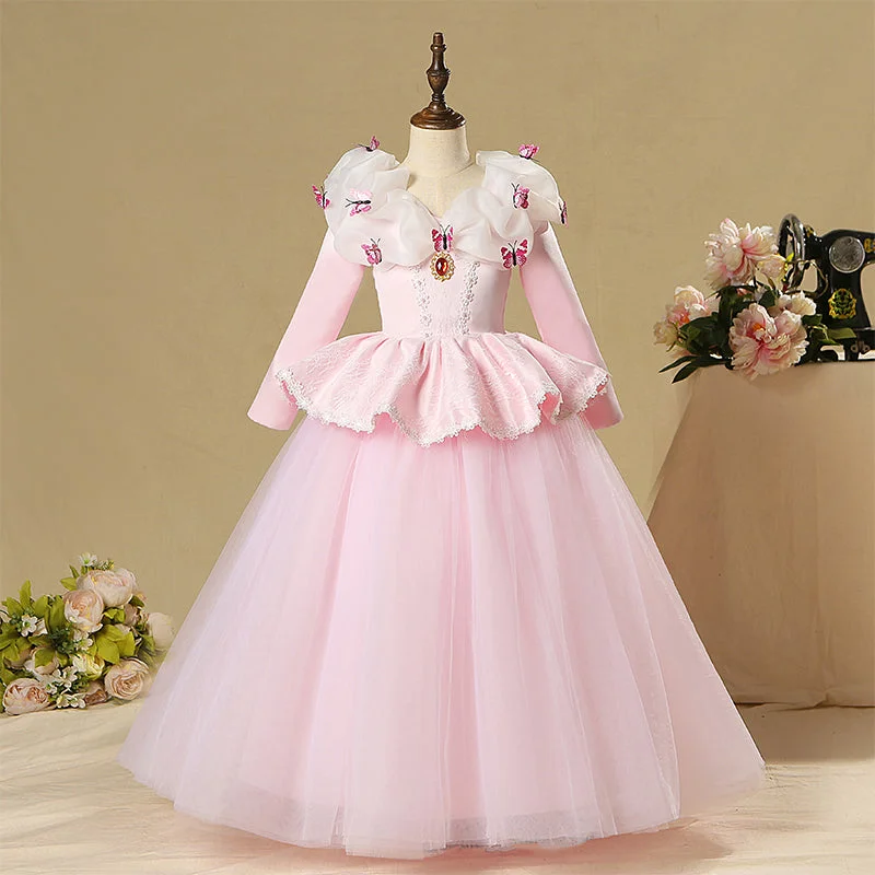 Reduced Prices Flower Girl Dress Little Girl Pageant Halloween Unique Long Ssleeve Costumes Princess Dress Reduced Prices Flower Girl Dress Little Girl Pageant Halloween Unique Long Ssleeve Costumes Princess Dress