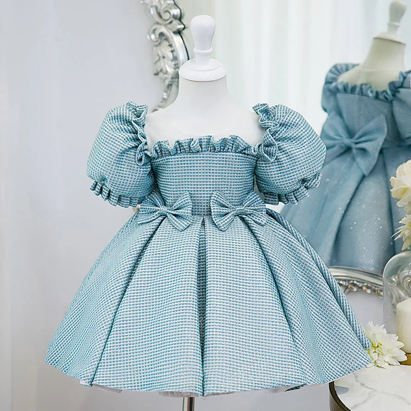 Today's Special Toddler First Communion Dress Girl Summer Princess Bowknot Puff Sleeve Princess Dress Today's Special Toddler First Communion Dress Girl Summer Princess Bowknot Puff Sleeve Princess Dress