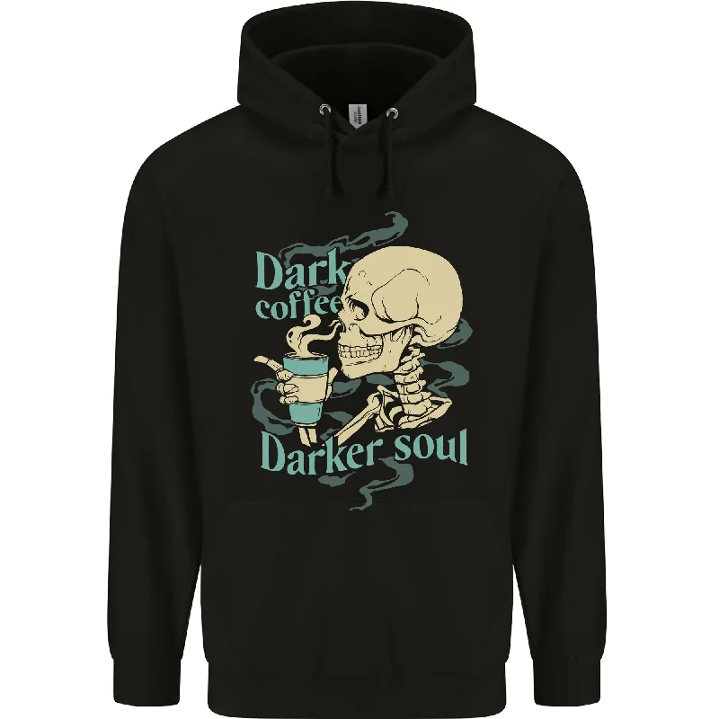 Hot Deal Dark Coffee Darker Soul Skull Mens 80% Cotton Hoodie