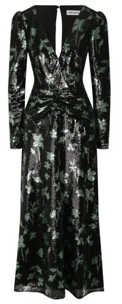 Exclusive Offers Twist Leaf Sequin Dress