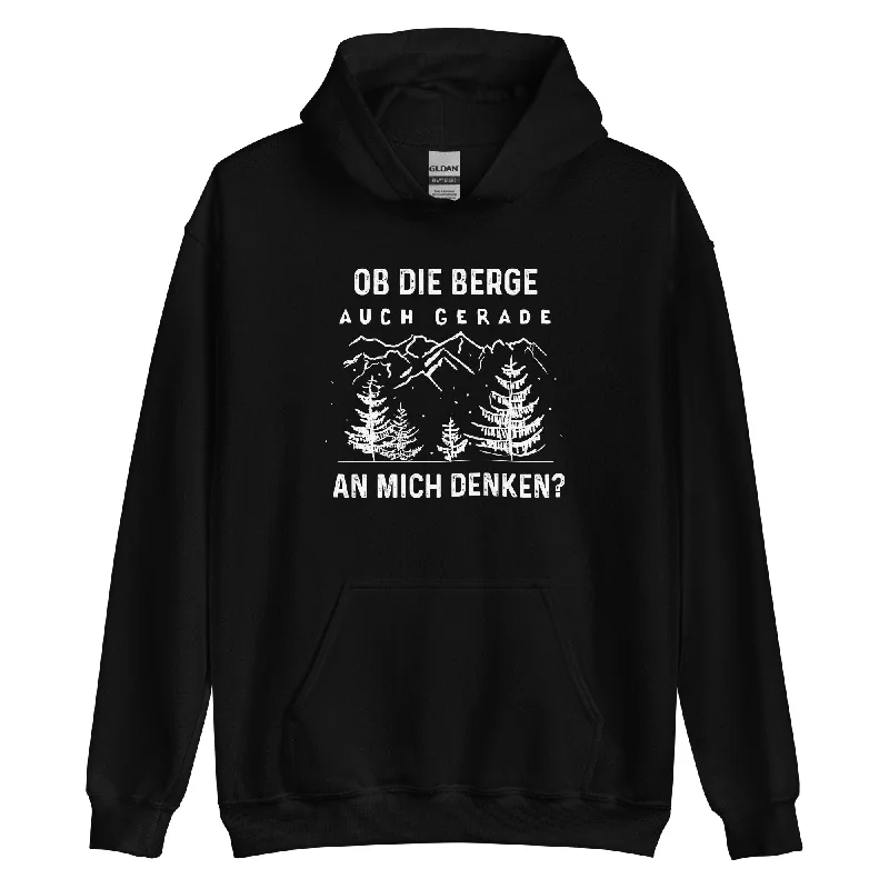 Last Chance Ob die Berge auch gerade an mich denken - Unisex Hoodie
