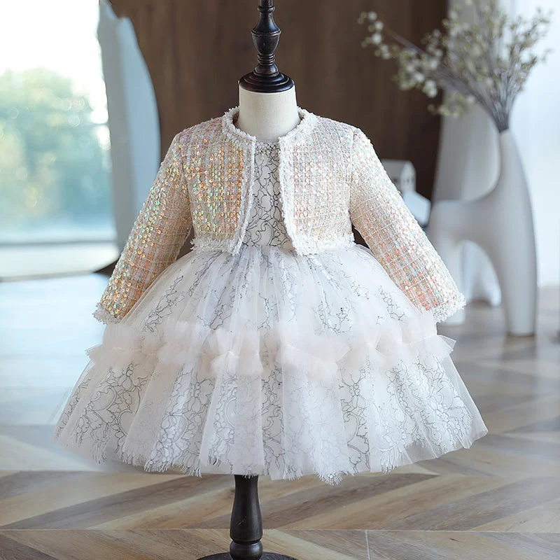Exclusive Deal Baby Girl First Communion Dress Toddler Sequin Two-Piece Thermal Birthday Party Dress Exclusive Deal Baby Girl First Communion Dress Toddler Sequin Two-Piece Thermal Birthday Party Dress