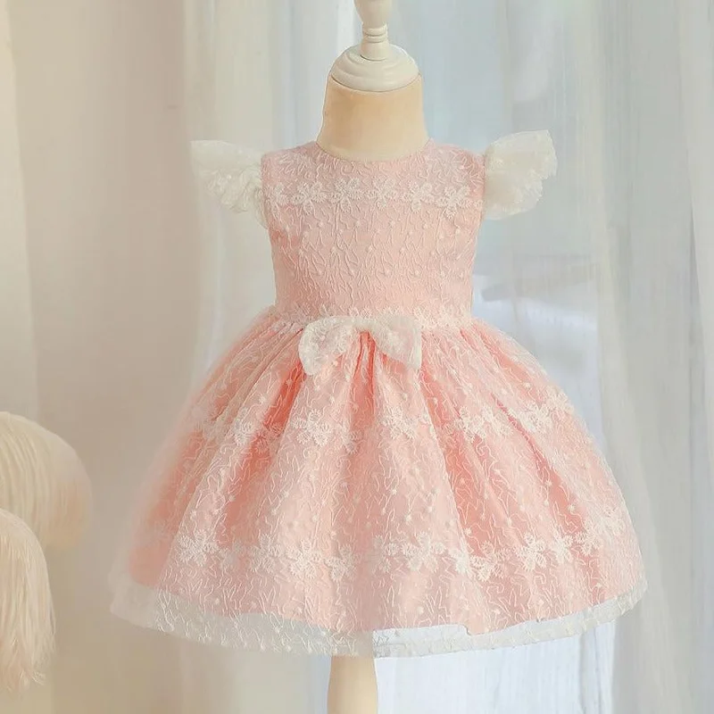 Mega Sale Baby Girl Princess Dresses Easter Dress Toddler Cute Sweet Lace Ball Gowns Prom Dress