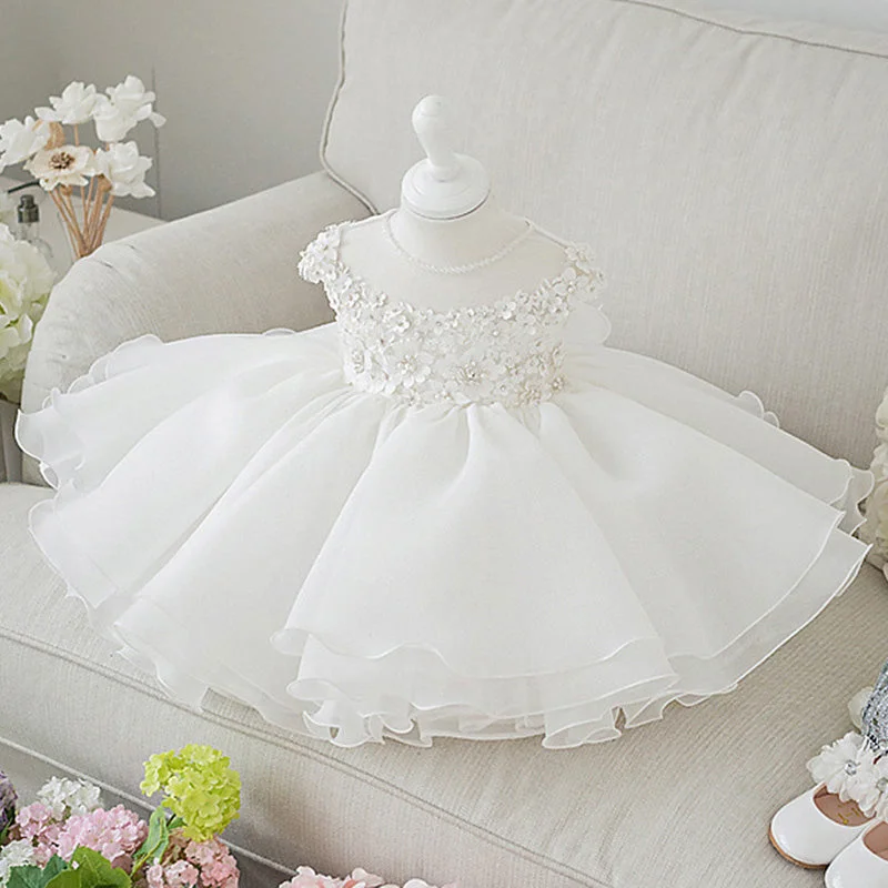 Extra Savings Baptism Dresses Baby Girl Summer White Bead Flower Girl Dress Christening Dresses Extra Savings Baptism Dresses Baby Girl Summer White Bead Flower Girl Dress Christening Dresses