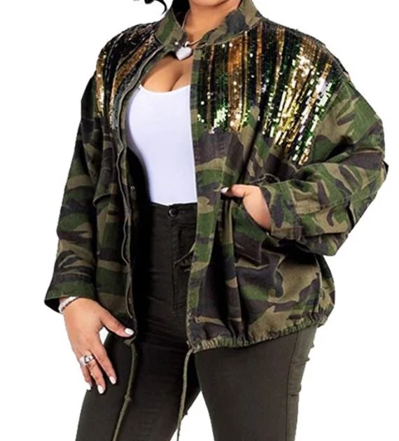 Deal Explosion Dazzling Camoflauge Jacket