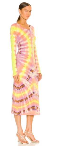 Exclusive Offers Fitted Tie Dye Dress