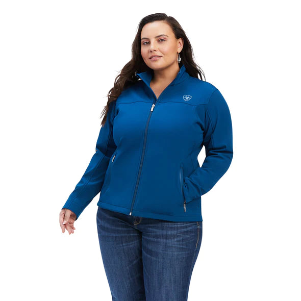 Ariat Womens New Team Softshell Jacket - Hydra/Night Sky Blanket