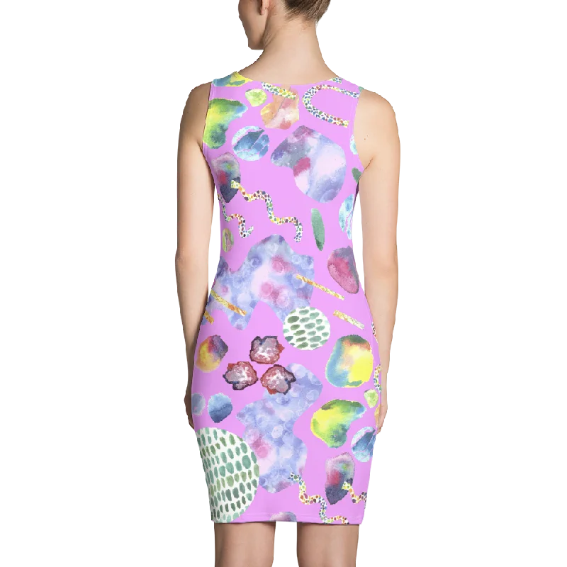 Bubblegum Garden Bodycon Dress