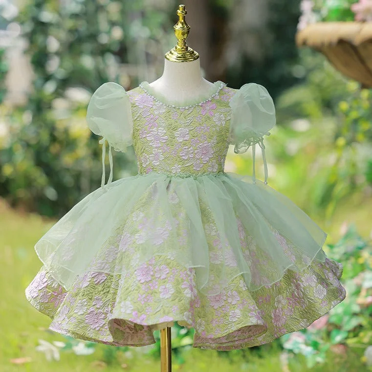 Deep Discounts Baby Girl Pageant Princess Dresses Toddler Flowers Garden Birthday Party Dresses