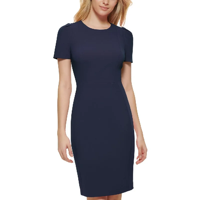 Calvin Klein Womens Sheath Short Sleeve Sheath Dress