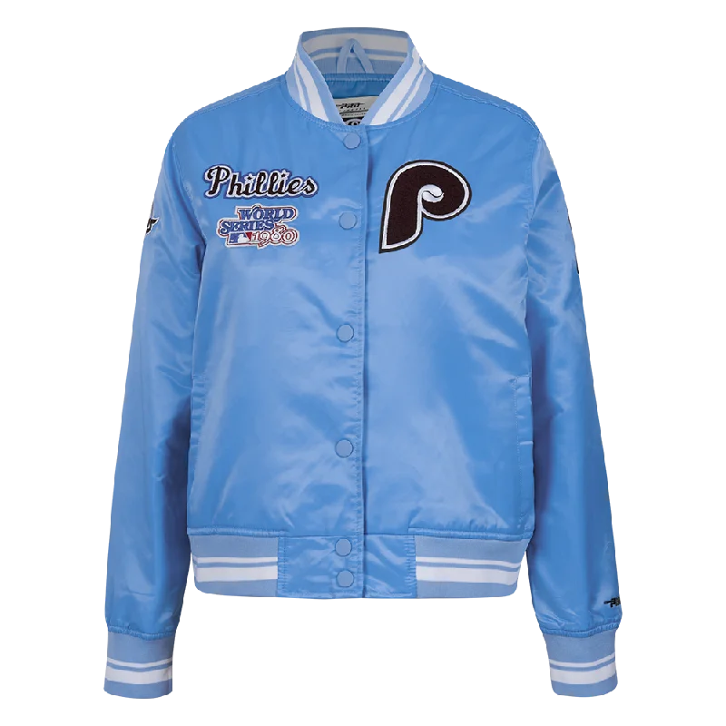 Best Seller CHAMARRA DE SATÉN MLB PHILADELPHIA PHILLIES RETRO CLASSICS PARA MUJER