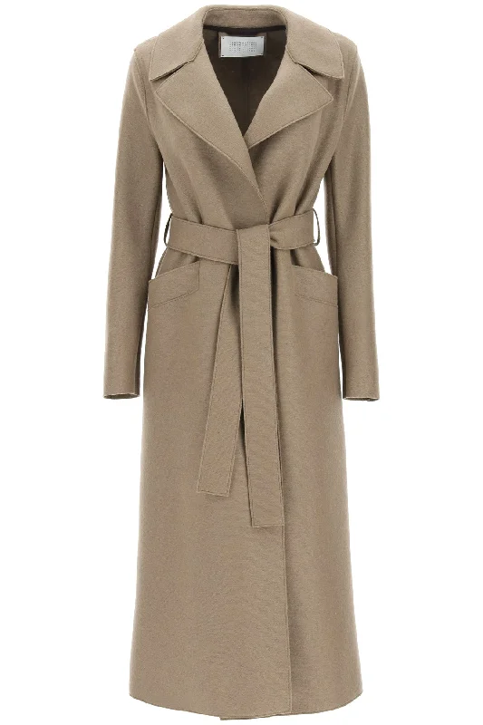 Crazy Savings Long Pressed Wool Coat  - Brown