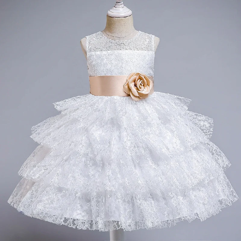 The Best Prices Girl Formal Dresses Baby Girl Elegant Ball Gowns Flower Girl Dress