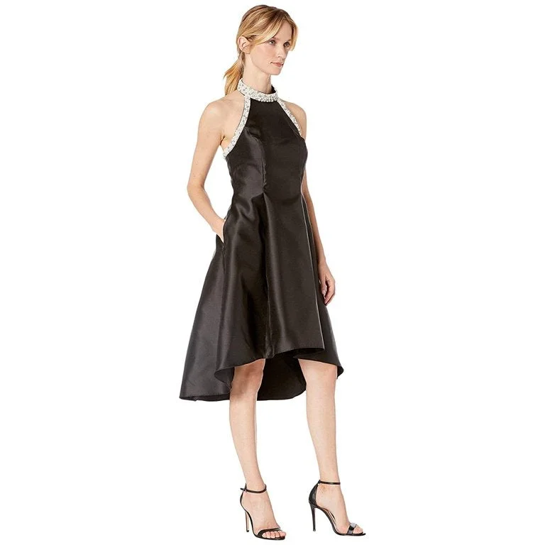 Super Sale Beaded Hi-Low Halter Dress