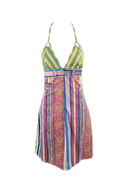 Exclusive Deal Christian Lacroix Vintage Striped Dress, 1990s