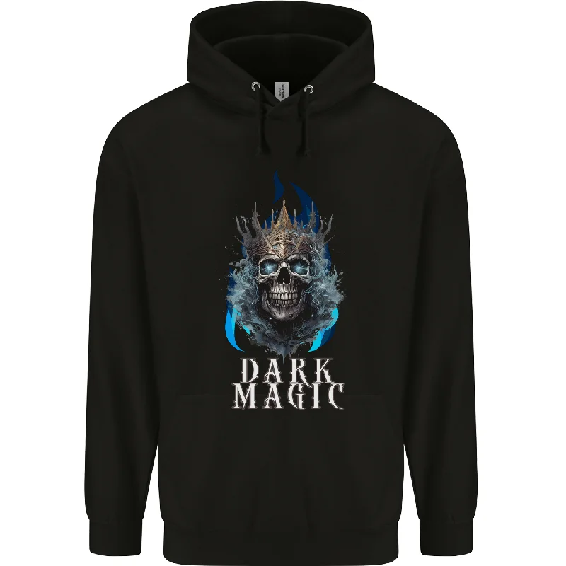 Price Drop Dark Magic Skull King Mens 80% Cotton Hoodie