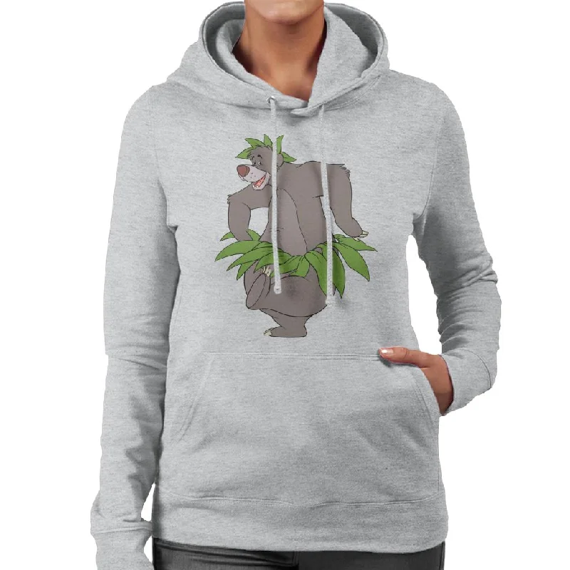 Warehouse Sale Disney The Jungle Book Baloo Leaf Dance Women's Hooded Sweatshirt