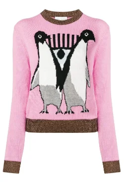 Deal Dash Pink Penguin Jumper