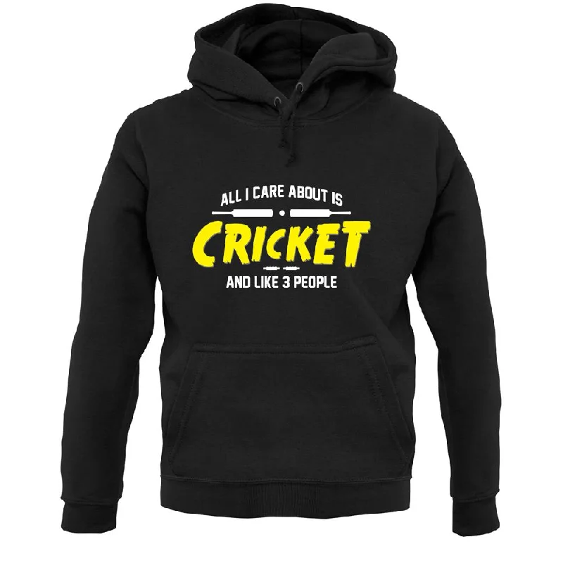 Early Bird Discount All I Care About Is Cricket Unisex Hoodie