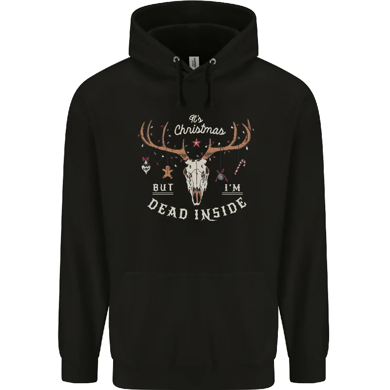 Best Bargains Dead Inside Christmas Hunting Hunter Xmas Mens 80% Cotton Hoodie