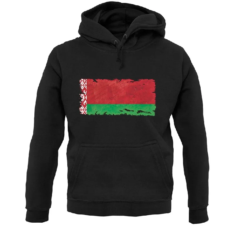 Weekend Deal Belarus Grunge Style Flag Unisex Hoodie