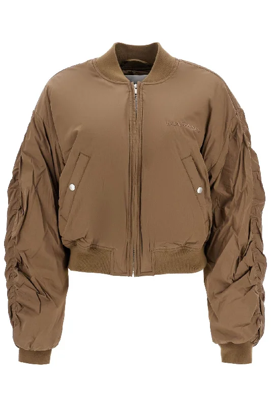 Midnight Sale Bessime Oversized Bomber Jacket  - Khaki