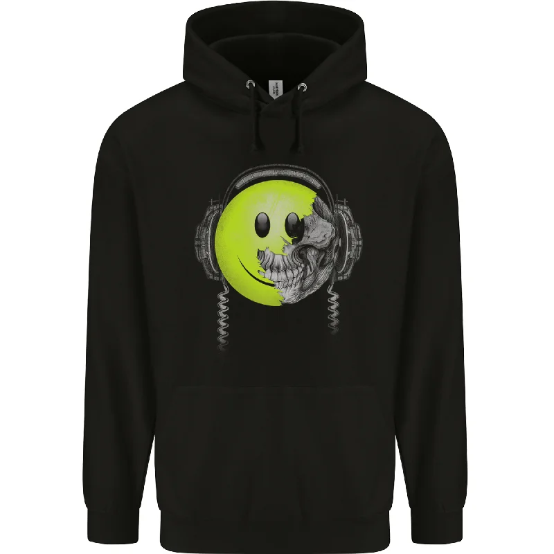 Unbeatable Prices DJ Skull Dance Music DJing Skull Headphones Mens 80% Cotton Hoodie