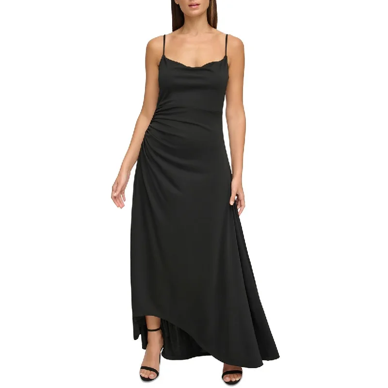 DKNY Womens Asymmetric Dressy Evening Dress