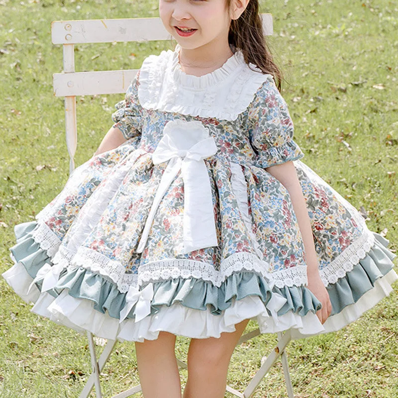 Fantastic Offers Baby Girl and Toddler Summer Lolita Lace Floral Girl Princess Puffy Party Dress Fantastic Offers Baby Girl and Toddler Summer Lolita Lace Floral Girl Princess Puffy Party Dress