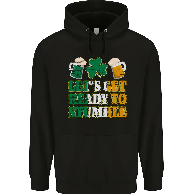 Can't Miss Get Ready Stumble St Patricks Day Beer Mens 80% Cotton Hoodie