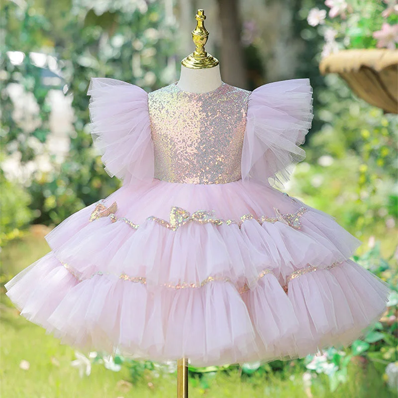 Deal Dash Baby Girl Ball Gowns Toddler Wedding Costume Formal Princess Dresses