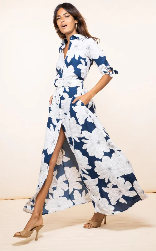 Sneak Peek Sale Dove Dress Navy Bloom