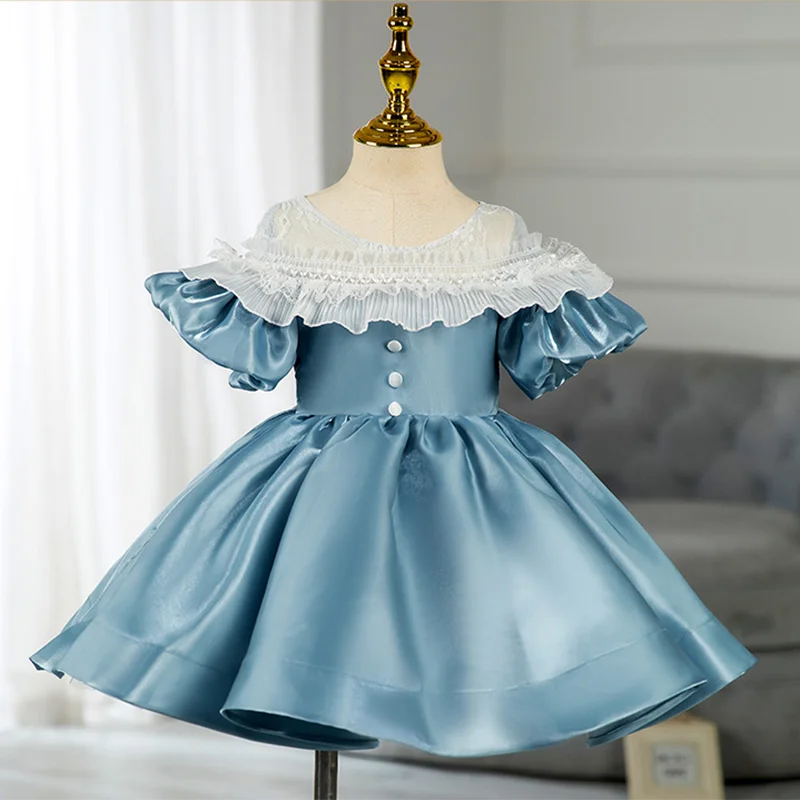 Crazy Deals Toddler Prom Dress Girl Blue Lace Communion Formal Pageant Princess Party Dress Crazy Deals Toddler Prom Dress Girl Blue Lace Communion Formal Pageant Princess Party Dress